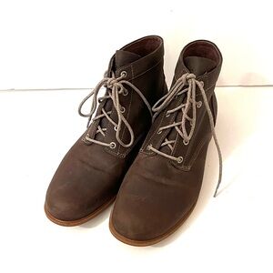 Kodiak Low Rider Brown Leather Lace-Up Ankle Boots Women’s Size 9.5